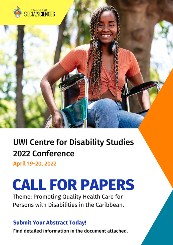 UWI CENTRE FOR DISABILITY STUDIES | CALL FOR PAPERS | 2022 CONFERENCE